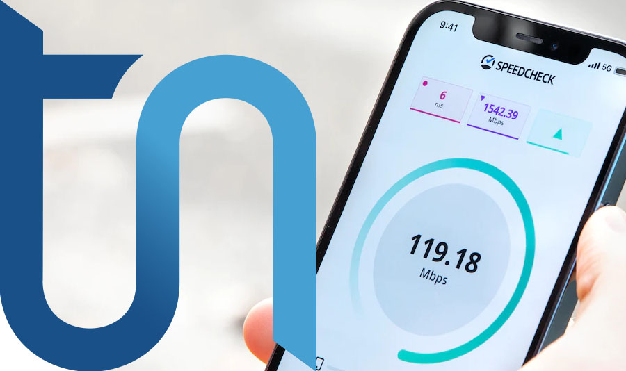 internet aziendale collegamento e misurazione dal telefono