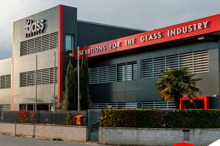 facciata industria glass service, san miniato, pisa, cliente Timenet