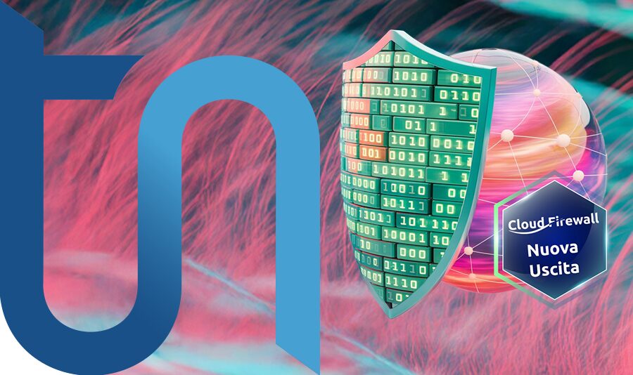 Servizio Cloud Firewall di Timenet, immagine della rete protetta dalla scudo informatico per rappresentare la sicurezza informatica aziendale